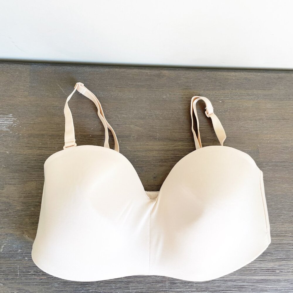 Wacoal 34D Nude Bra Removable Straps Strapless NWOT Triple hook